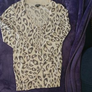Animal print sweater